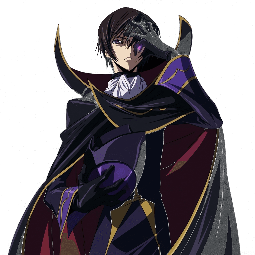 Lelouch - Zero Command with Helmet (Complete Cutout)